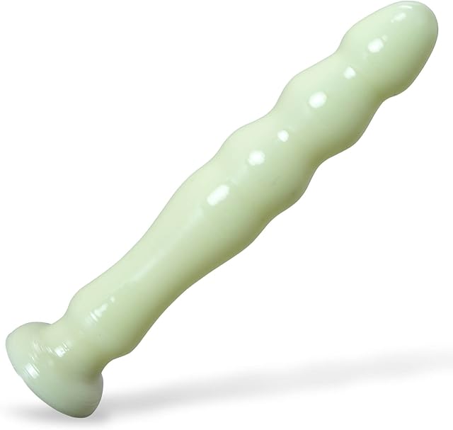 Dildo 3D Printed LeLuv Smoothie 7 inch Length Slim Width Glow in The Dark