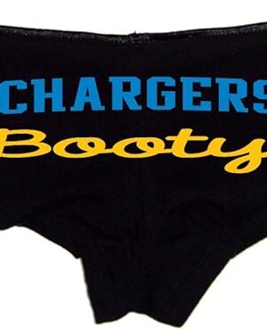 Chargers Booty Shorts Womens Premium Cotton Panties  Fun and Bold Gift for Her