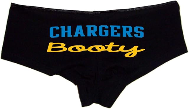 Chargers Booty Shorts Womens Premium Cotton Panties Fun and Bold Gift for Her