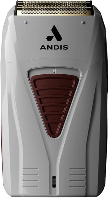 Andis TS-1 17235 Pro Foil Lithium Titanium Foil Shaver, Cord/Cordless, Smooth Shaving Cordless Shaver with Charger, Gray