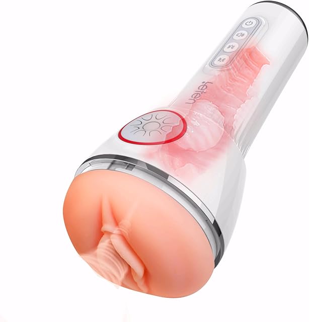 Blowjob Masturbation Cup - Adult Toys for Couples Pussy Stroker with 10 Vibration & Sucking & Voice & Tight Sleeve, Auto Masturbator Pocket Pussies Sexual Stimulation Device Auto Milking Machine Leten