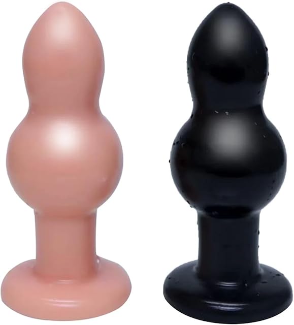Generic New Huge Anal Plug Large ButtPlug Anal Dildo Ass Plug Masturbator Anal Beads Vaginal Stimulation Dilator Sex Toys for Woman Men(Black XL)