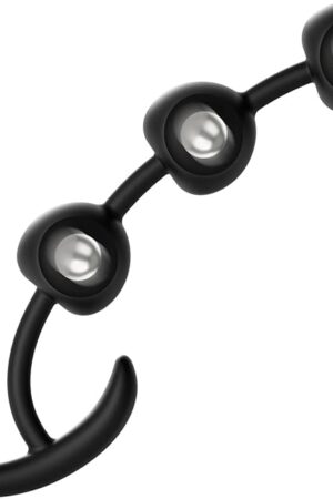 Anal Beads Silicone Butt Plug Flexible Anal Chain with Rotating Beads Prostate Massage G-spot Stimulation Sex Toys for Women Men and Couples (L)