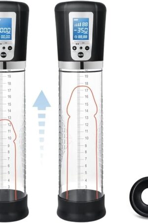 Electric Penis Vacuum Pump with 4 Suction Intensities - Rechargeable Automatic penispumps for Men Enlargement Pump Penis Enlarge Air Pressure Device