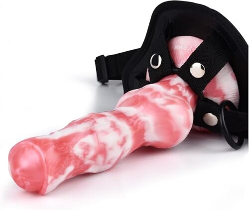 “ Dani The Knotty”NNSX Classic Fandom Dildo, 18.5cm insertable Realistic Silicone Sex Toys,Sexual Novelty for Adult Masturbation and Anal Penetration (Strap-on)