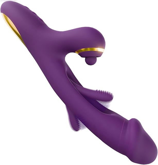 Dildo Vibrator Sex Toys for Women, G Spot Vibrators with 7 Flapping, 7 Tapping and 7 Vibrating Patterns Adult Toys, Sexual Pleasure Tools for Women