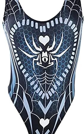 Women's Sexy Lingerie Superhero Anime Cosplay One Piece Swimsuit High Waist Leotard Bodysuit