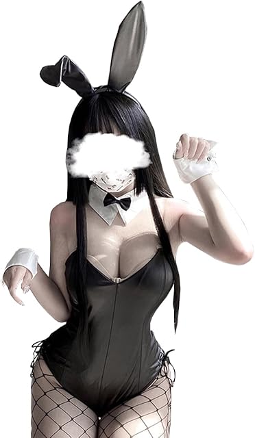 Women Bunny Costume Adult Anime Cosplay Lingerie Goth Sexy Bunny Suit Bodysuit Outfit For Halloween Rave Easter Club