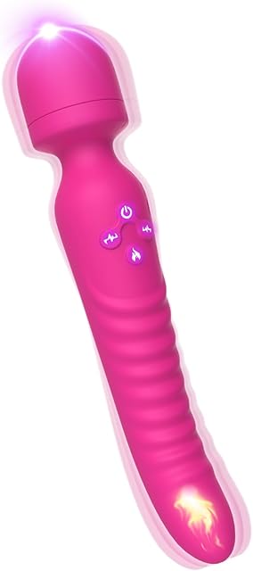 G Spot Vibrator, Clitoral Rose Stimulator Heating Function and Mini Vibrating Ball for Clitoris, Vibrator Wand G-spot Stimulation, Wand Massager Waterproof Adult Sex Toys for Women or Couples