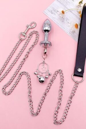 Anal Sex Toy Beads Butt Plug Prostate Massager G Spot Anal Sex Toy with Small Bell Backyard Dilators Anal Trainer Kit Thrusting Toys Stainless Steel Expand