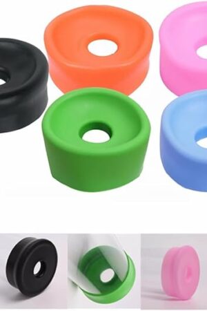 5-Pack Universal Penis Pump Sleeve Replacement, Male Silicone Pennis Growth Vacuum Pump Seal Cover Penis Sleeve Enhancement Penis Pump Seal Sex Toy Accessory for Men