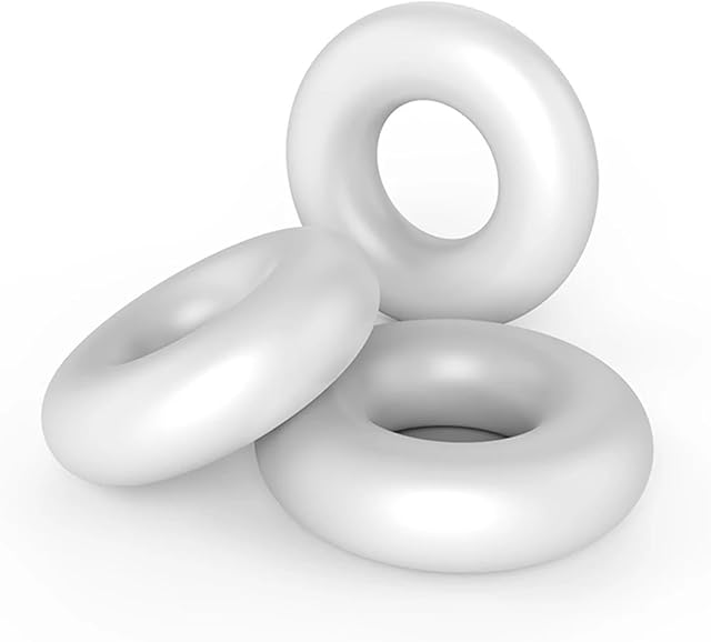 Generic 3pcs Penis Cock Rings Adult Goods for Men 18+ Delay Ejaculation Adult Sex Toys Lasting Cockring, White