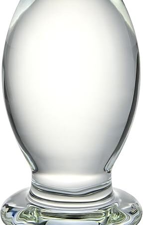 Glass Anal Plug Bomb Butt Plug Trainer G-spot Prostate Massage Sex Toy for Men Women Vaginal Anal Play (S)