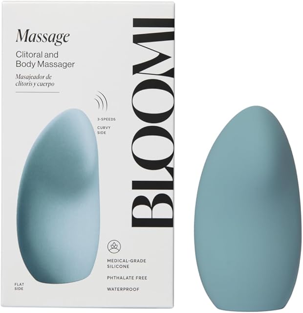 Bloomi Massager Clitoral Body Wand Massager Vibrating Clit Stimulation Soft Silicone Ultra Powerful Motor for Deep, Rumbling Muscle Relaxing Vibrations Date Night Couples 225?"L