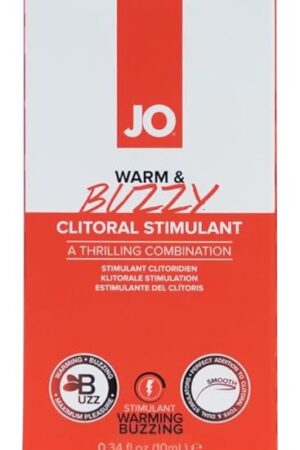 JO Warm & Buzzy Clitoral Gel  Water Based Warming Clitoral Stimulant Gel for Women, Tingling Sensation  10 mL