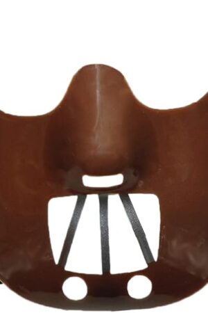 Cannibal Hannibal Plastic Restraint Costume Muzzle Mask w/Elastic Strap