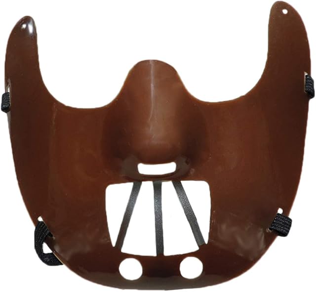 Cannibal Hannibal Plastic Restraint Costume Muzzle Mask w/Elastic Strap