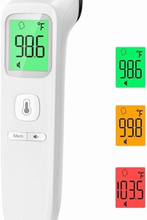 Digital Thermometer for Adults and Kids, Forehead No-Touch Thermometer with Fever Alarm, Accurate and Easy-to-use Thermometer for Home use