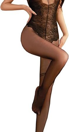 Fishnet Bodysuit Mesh Bodystocking Sexy Lingerie For Women Lace Babydoll Bodysuit Tight Nightwear