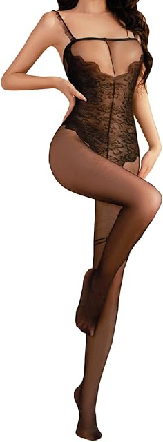 Fishnet Bodysuit Mesh Bodystocking Sexy Lingerie For Women Lace Babydoll Bodysuit Tight Nightwear