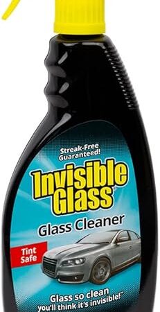 Invisible Glass 92164 22-Ounce Premium Glass Cleaner and Window Spray for Auto and Home Provides a Streak-Free Shine on Windows, Windshields, and Mirrors is Residue and Ammonia Free and Tint Safe