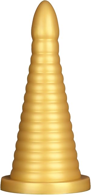 Huge Thick Anal Plug, Liquid Silicone Large Butt Plug, Ultra Soft Anal Dildo for Deep Stimulation, Vaginal Massage Prostate Anal Sex Toy with Strong Suction Cup for Women and Men (S)