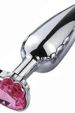 Anal Butt Plug Metal Anal Plugs + Crystal Jewelry, Rosy Colors Small Anal Sex Toys for Women Men Anal Beads,Anal Tube Adult Sex Products