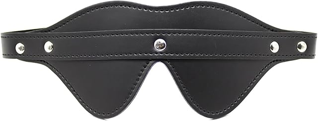 Bondage Blindfold Eye Mask BDSM Adult Sex Toy Sexy Eye Mask for Couple Women Cosplay (Black)