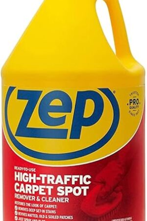 Zep High Traffic Carpet Cleaner - 1 Gallon - Penetrating Formula Removes Deep Stains Make High-Traffic Areas Look New Again