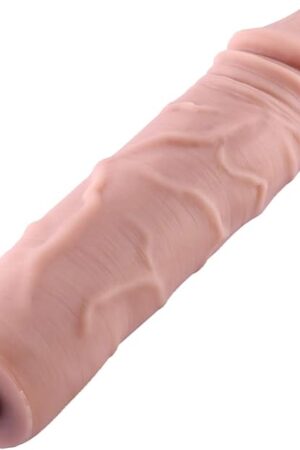 Hismith 7" Veins Silicone Anal Dildo for Hismith Premium Sex Machine with KlicLok System, 7" Insertable Length, Girth 4.9" Diameter 1.56" - Anal Pleasure