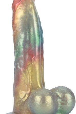 Colorful Realistic Dildo for Women Men, 10.82 inch Silicone Thick Dildo, Extra Large Anal Dildo with Suction Cup for G&P-spot, Flexible Soft Dildo Hands-Free Play, Adult Sex Toys & Games (XL)