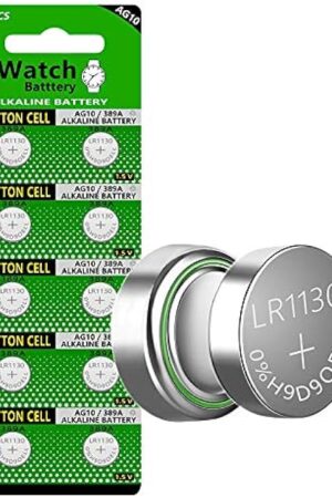 Cotchear 10pcs 1.5V AG10 Alkaline Battery 189 389 AG10 LR1130 LR54 V10GA Battery Alkaline Button Coin Cell Batteries