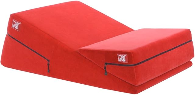 Liberator Wedge & Ramp Sex Positioning Pillow Combo, Original Size (12"), Red