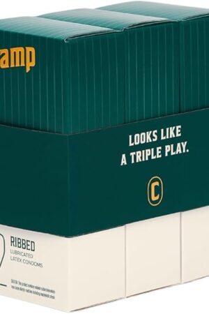 Champ | Ribbed Condoms | Lubricated Latex Condoms | Fragrance and Paraben-Free | 36-Count