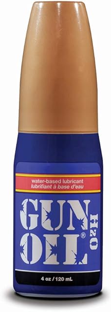 Gun Oil Water Based Lube 4 Ounce Premium Personal Lubricant, Long Lasting Non Staining Toy Safe Paraben Free Intimate Lubes for Women Men & Couples