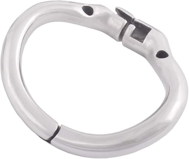 Ergonomic Design Stainless Chastity Device Cock Cage Base Ring Male Spares H150 (L / 50mm)