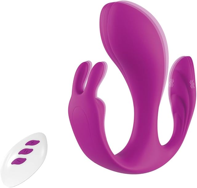 Wearable Panty Vibrator, Clitorals Stimulator for Women with Remote Control, G-Spot Dildo Vibrator Sex Toys for Women Clitoral Vibrator Female Clit Vibrating Clitoris Stimulator 12 Vibration Mode