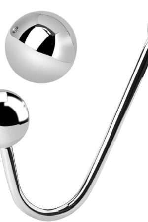 Anal Hook, Solid Single Ball Rope Hook with 2 Replaceable Balls and Ring, Bondage Fetish Sex Toy for Unisex Adult (0.77 pounds)