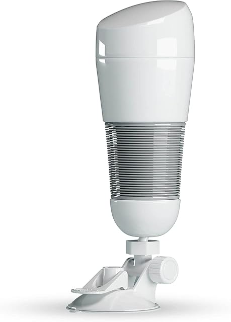 LeLuv Male Masturbator Showerproof Hard-shelled with Suction Cup and Concealing Cap
