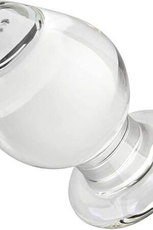 FST Large Anal Plug Crystal Mushroom Shape Butt Plug Glass Massage Bum Plug Sex Toys for Women Men Masturbation Transparent
