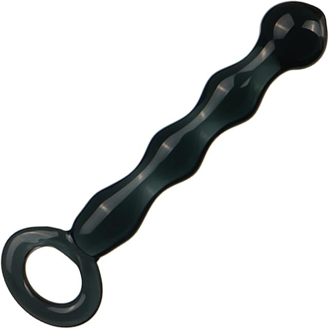 Crystal Glass Pleasure Wand Dildo Penis,Double Ended Glass Dildo Crystal Penis G-spot Stimulator Women Masturbator Butt Plug Anal Sex Toy Glass Double Ended Dildo for Men Women(Style 3)