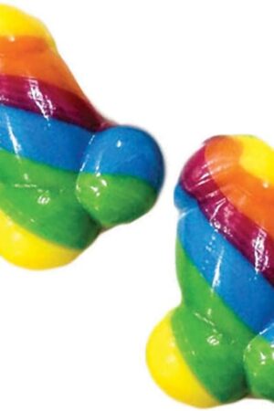 Hott Products Rainbow Pecker Bites Fruit Flavored Sugar Candies, 16 Pieces, 45 Ounces