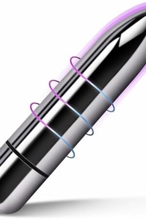 Bullet Vibrator for Woman - Mini Vibrator Made of Body-Safe Silicone, Vibrators Discreet Rechargeable, Small - Personal Massager Sex Toys for Her Stimulator with 9 Vibration Settings (Silver)