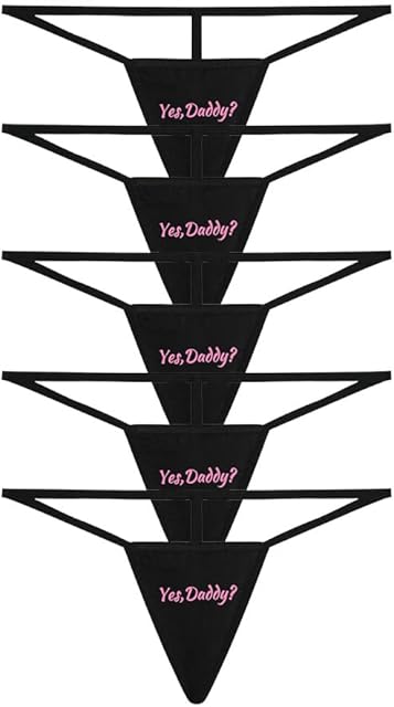 G-Strings Thongs for Women T-Back Bikini Seamless Low Rise Panties 5 Pack