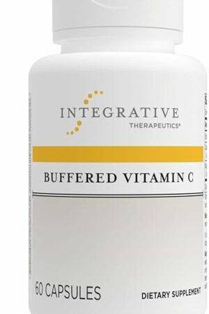 Integrative Therapeutics Buffered Vitamin C - Antioxidant Support Supplement for Healthy Skin & Connective Tissues* - Vegan & Gluten-Free - 60 Capsules (60 Servings)