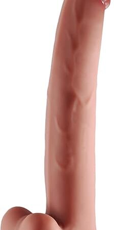 14.2 Inch Realistic Silicone Dildo, Huge Big Penis with Strong Suction Cup for Hands-Free Play, Flexible Thick Dong for Vaginal & Anal, Adult Sex Toys for Advanced Women Men