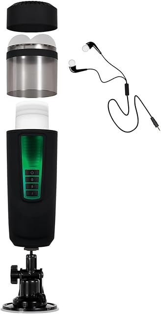 Evolved Novelties - Gender X - Message In A Bottle - 7 Spinning & Thrusting Speeds & Functions - Rechargeable Stroker - Black/Clear