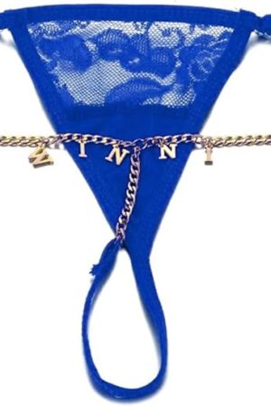 Custom Thong for Women - Custom Name Thongs with Rhinestone Letters,Sexy Personalized Panties Body Chain Lingerie G-string