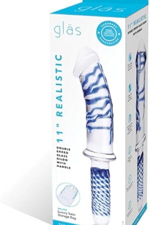 Electric Eel Inc. 80906: Realistic Double Glass Dildo Handle 11In
