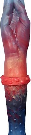Double Headed Realistic Long Dildo G-Spot Massage Monster Sex Toys, Realistic Hand Pellet Stimulating Dual Purpose Anal Plugs Adult Sex Toys for Lesbian Gay Women Men Couples (Multicolor)
